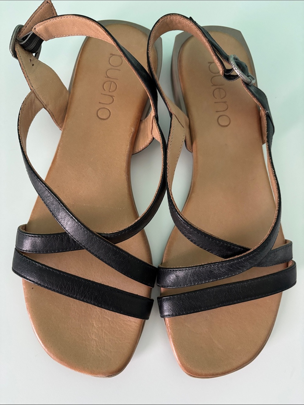 Black Leather Sandals